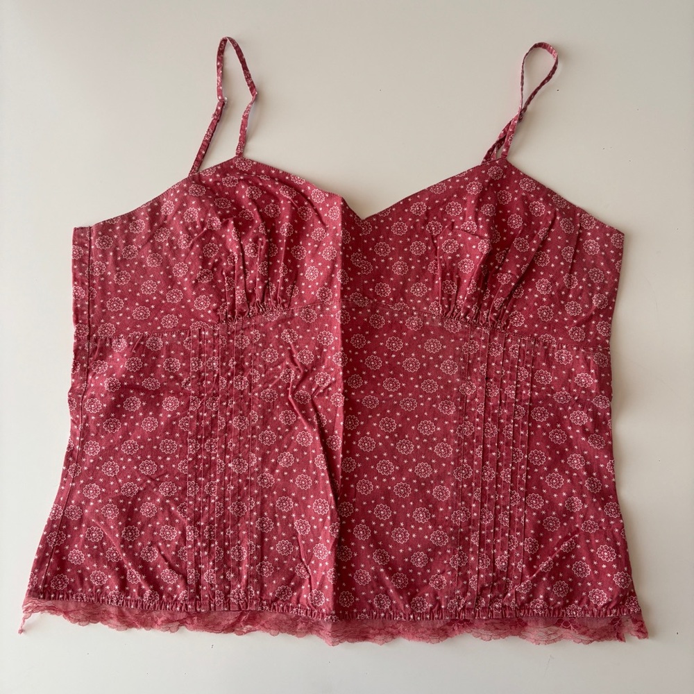 Red camisole tank, size XL